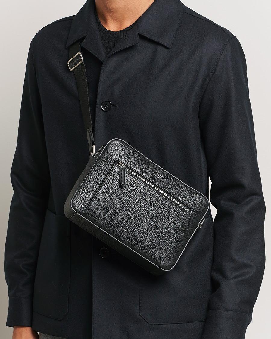 Herre | Vesker | Smythson | Ludlow Zip Crossbody Bag Black