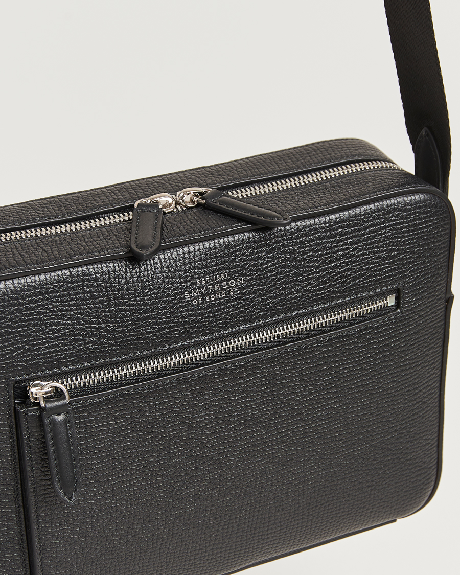 Herre | Vesker | Smythson | Ludlow Zip Crossbody Bag Black