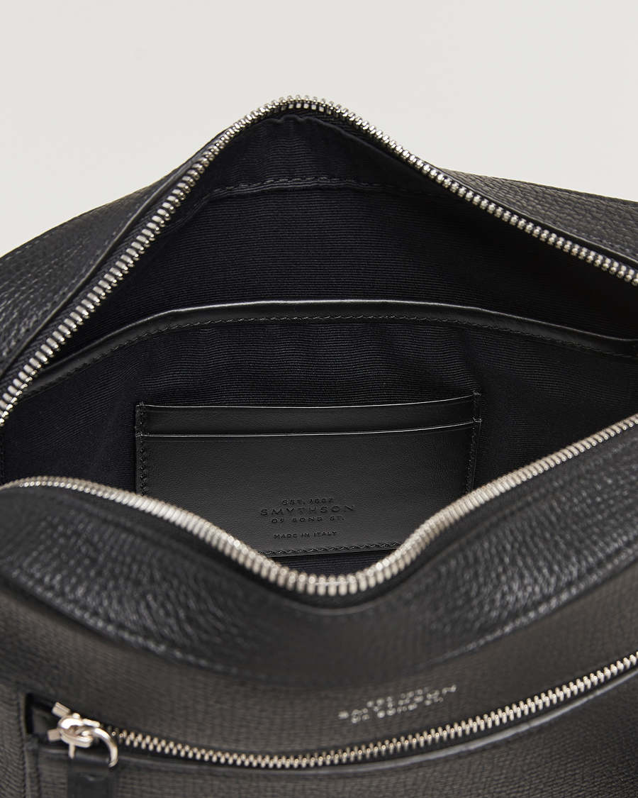 Herre | Vesker | Smythson | Ludlow Zip Crossbody Bag Black