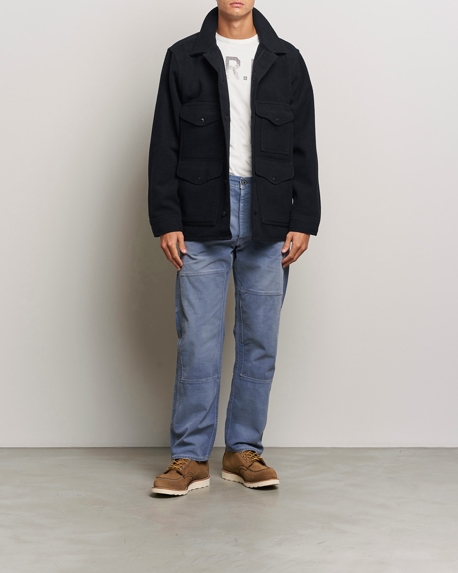 Herre | Jakker | Filson | Mackinaw Wool Cruiser Dark Navy