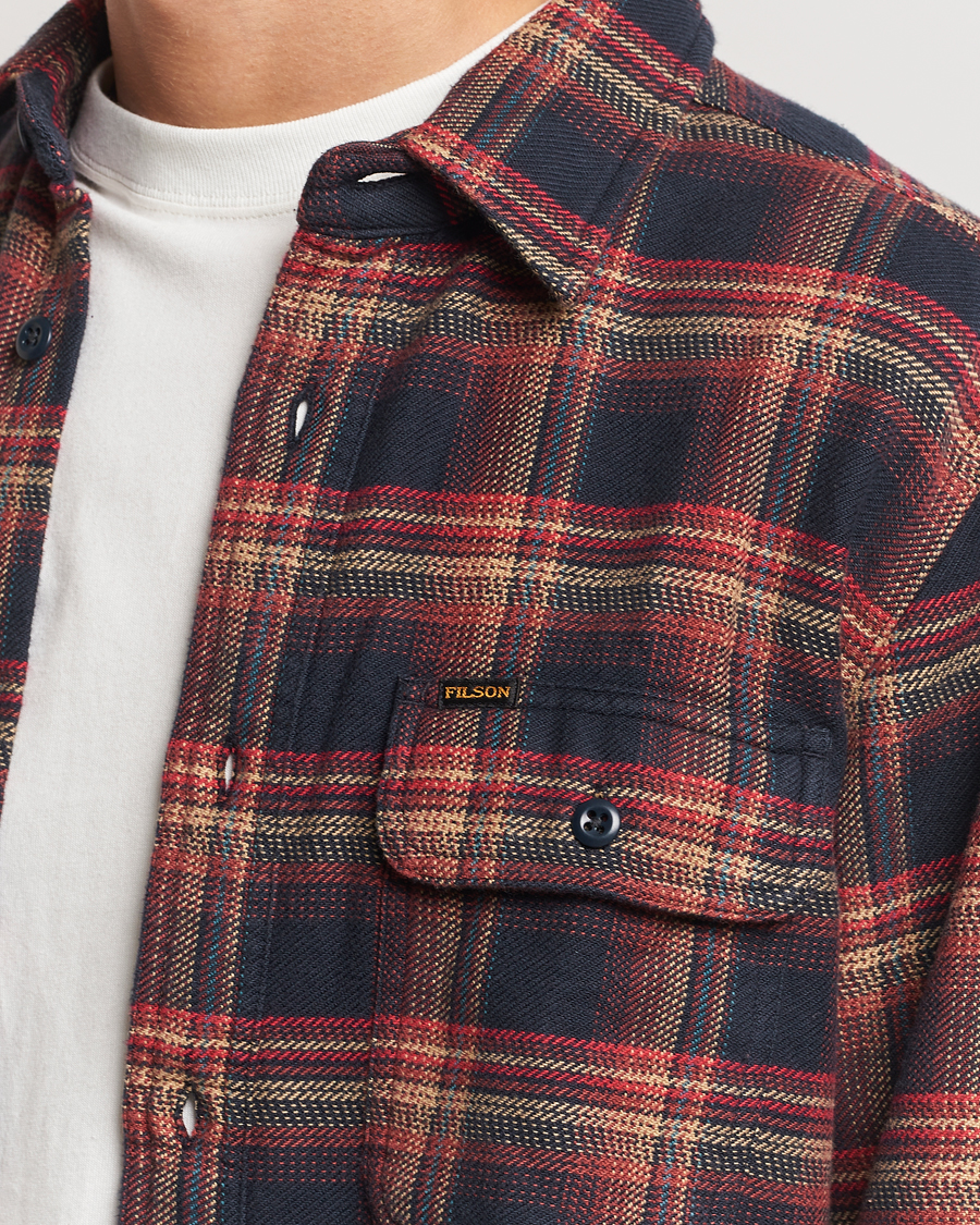 Herre | Skjorter | Filson | Vintage Flannel Work Shirt Black/Rust