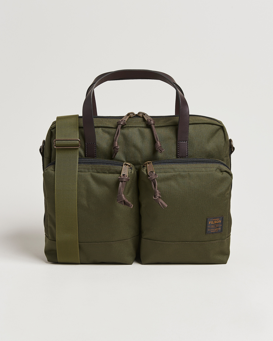 Herre | Vesker | Filson | Dryden Cordura Nylon Briefcase Otter Green