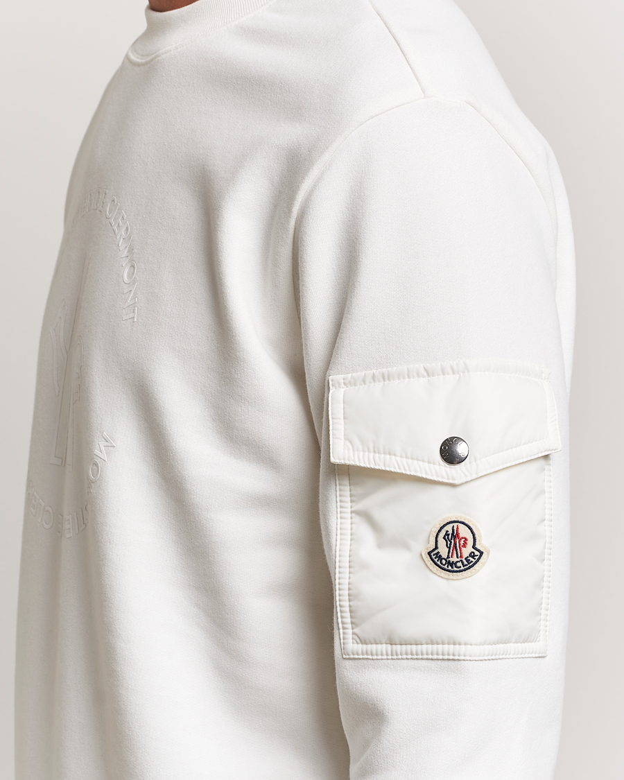 Herre | Gensere | Moncler | Pocket Sleeve Sweatshirt Off White