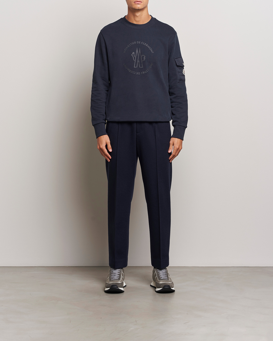 Herre | Gensere | Moncler | Pocket Sleeve Sweatshirt Navy