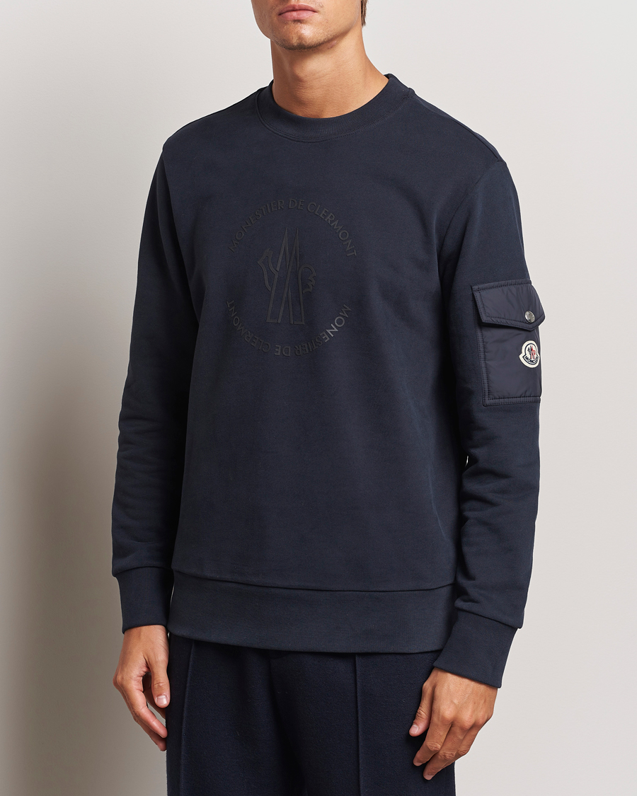 Herre | Gensere | Moncler | Pocket Sleeve Sweatshirt Navy