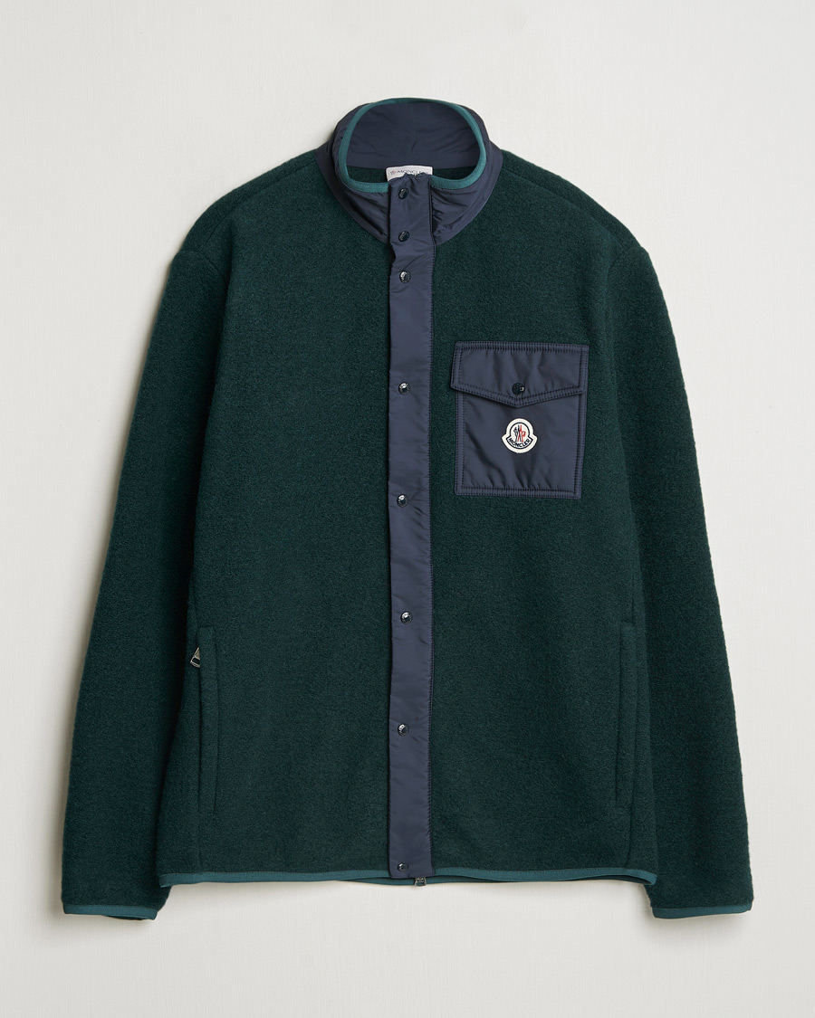 Herre | Gensere | Moncler | Full Zip Pocket Cardigan Navy