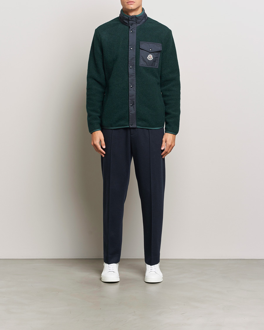 Herre | Gensere | Moncler | Full Zip Pocket Cardigan Navy