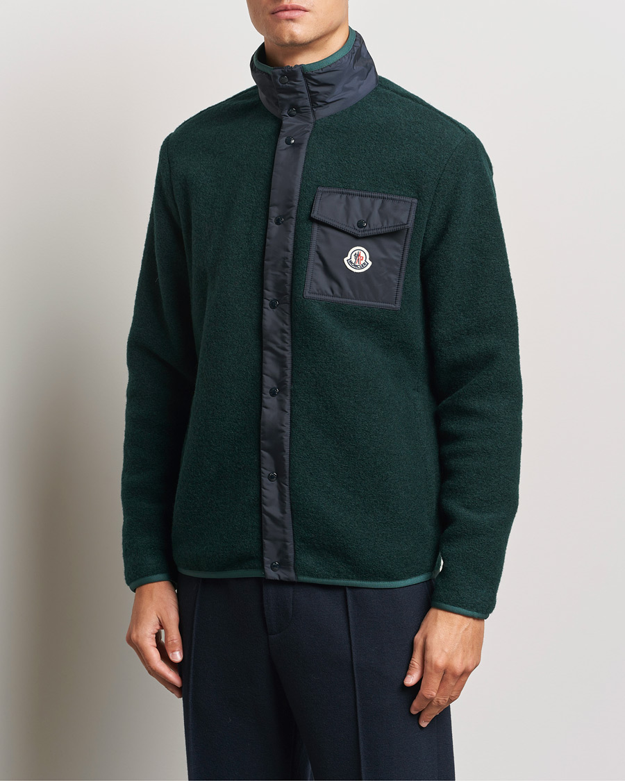 Herre | Gensere | Moncler | Full Zip Pocket Cardigan Navy