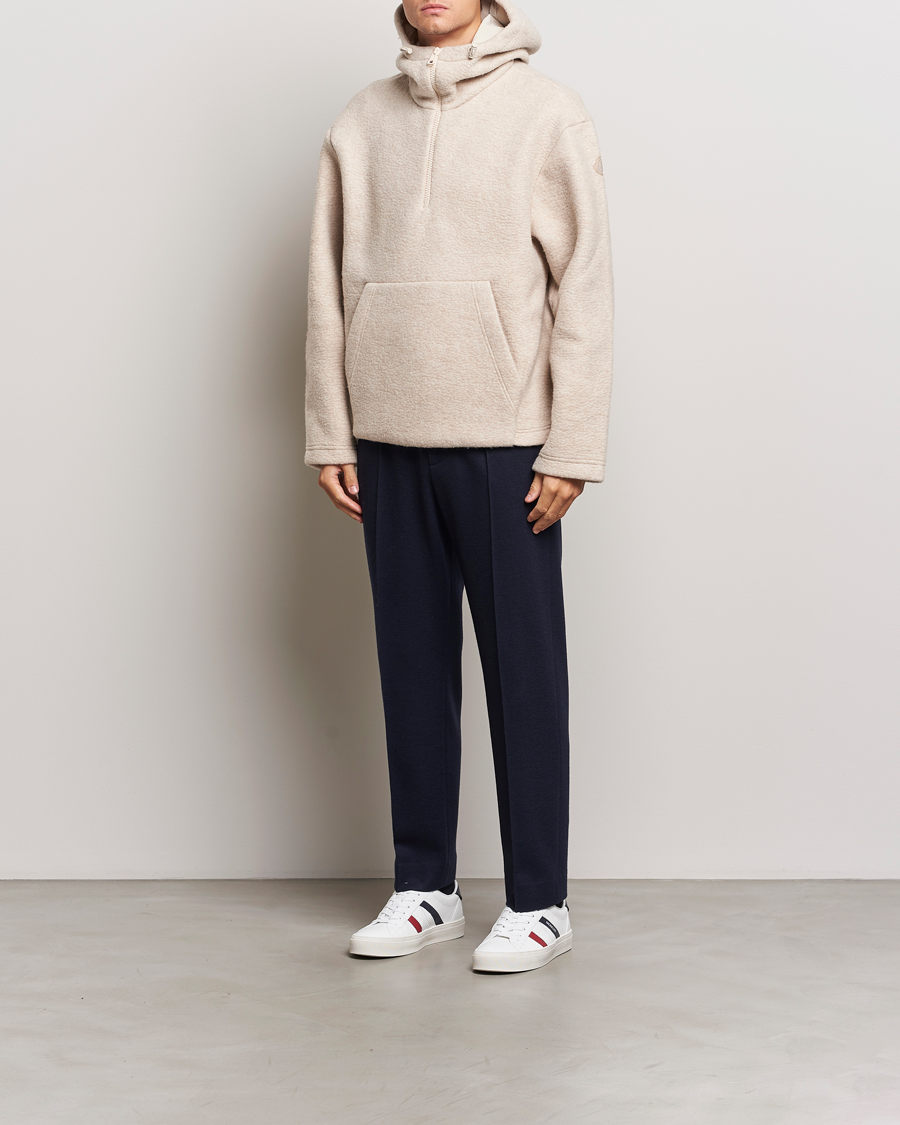 Herre | Gensere | Moncler | Half Zip Hoodie Beige