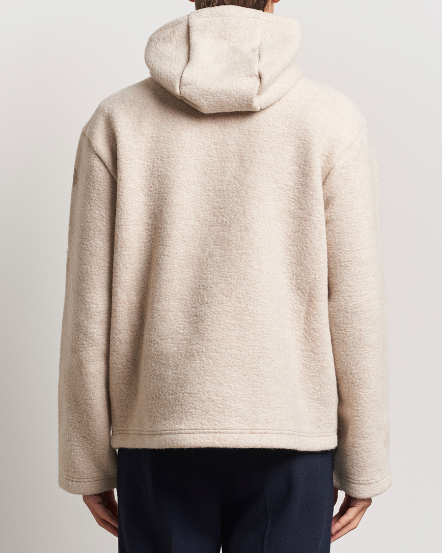 Herre | Gensere | Moncler | Half Zip Hoodie Beige