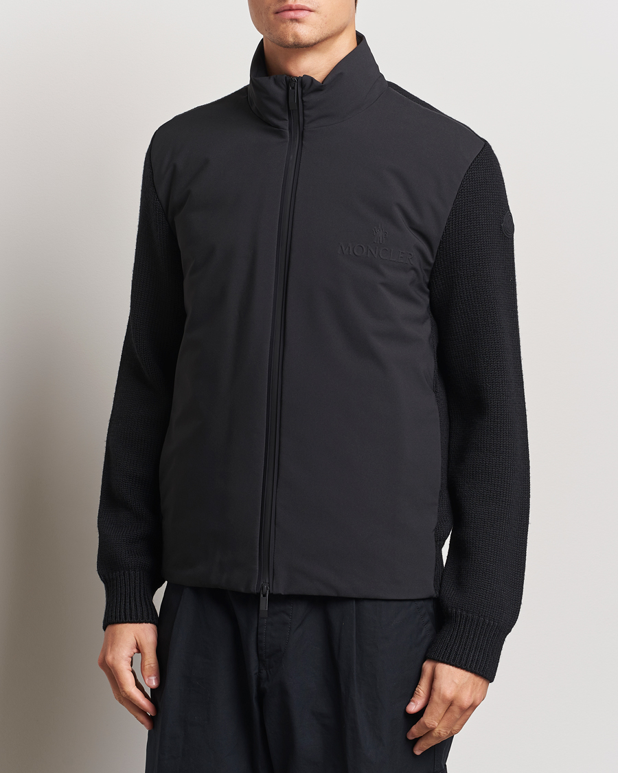 Herre | Gensere | Moncler | Hybrid Zip Cardigan Black