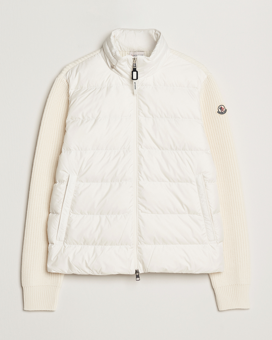 Herre | Jakker | Moncler | Padded Zip Cardigan Off White