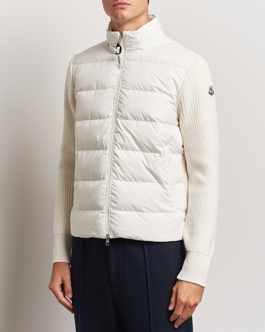 Herre | Jakker | Moncler | Padded Zip Cardigan Off White