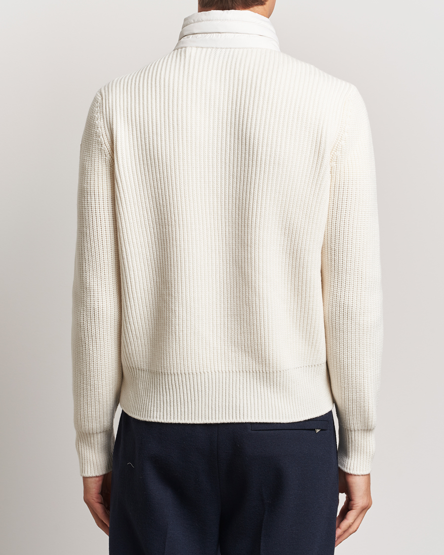 Herre | Jakker | Moncler | Padded Zip Cardigan Off White
