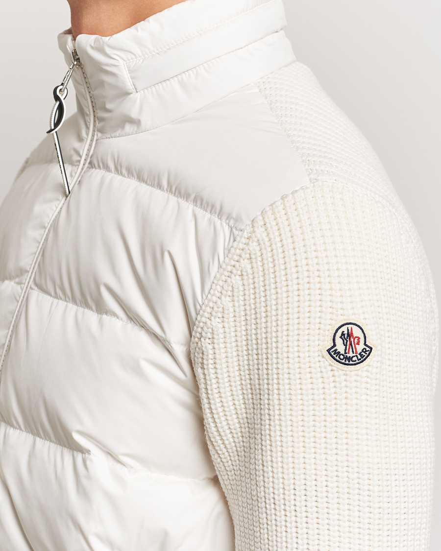 Herre | Jakker | Moncler | Padded Zip Cardigan Off White