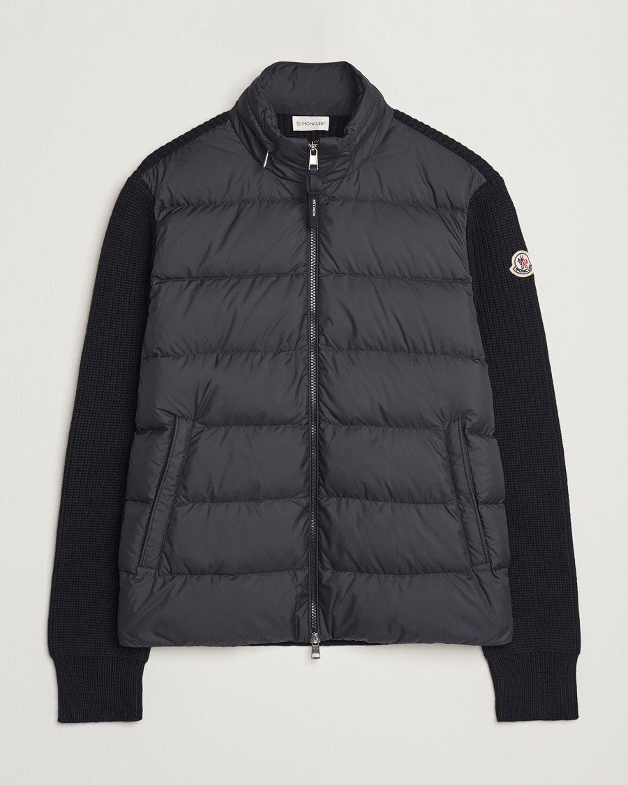 Herre | Jakker | Moncler | Padded Zip Cardigan Black