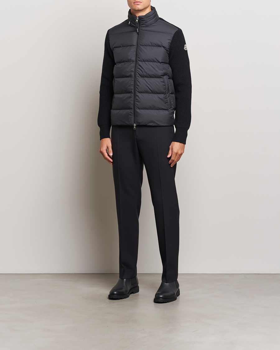 Herre | Jakker | Moncler | Padded Zip Cardigan Black