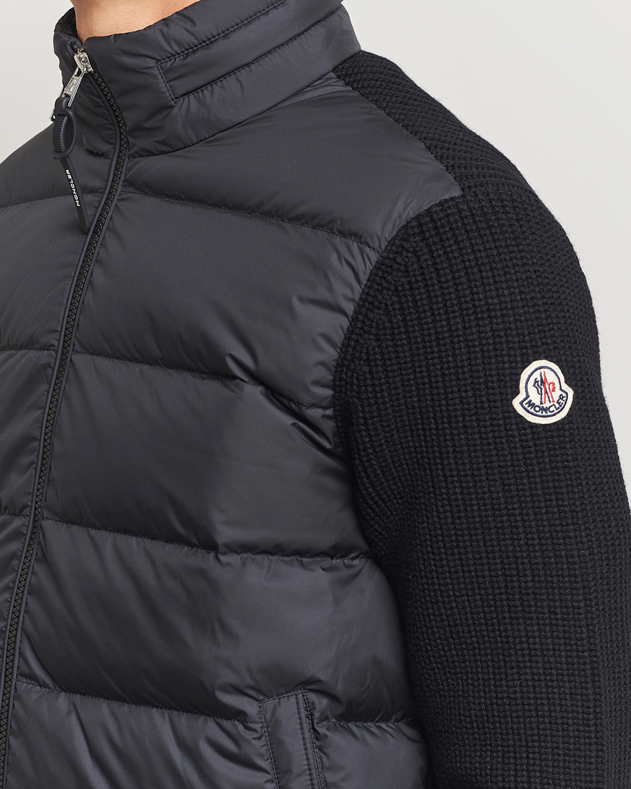 Herre | Jakker | Moncler | Padded Zip Cardigan Black