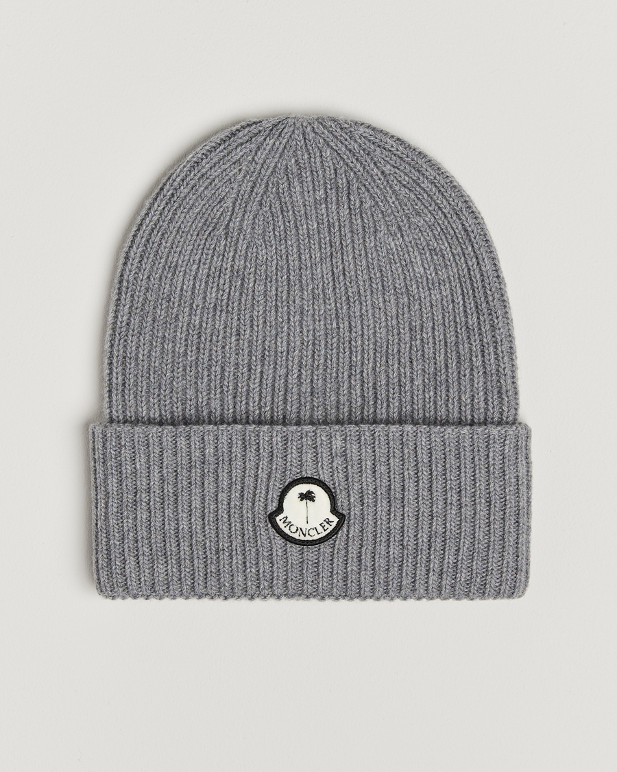 Herre | Luer | Moncler Genius | X Palm Angels Rib Wool Beanie Grey