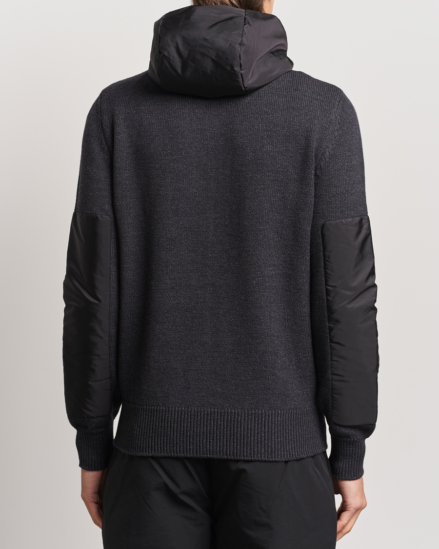 Herre | Gensere | Moncler Grenoble | Knitted Full Zip Cardigan Charcoal