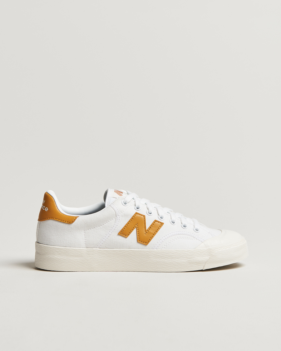 Herre | New Balance B100 Sneakers White/Yellow | New Balance | B100 Sneakers White/Yellow