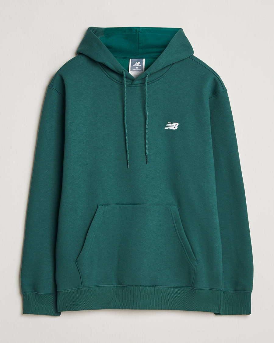 Herre | Gensere | New Balance | Essentials Fleece Hoodie Nightwatch Green