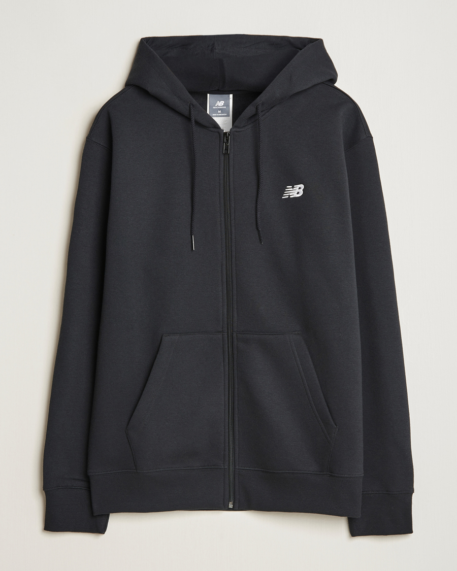 Herre | Gensere | New Balance | Essentials Full Zip Fleece Hoodie Black