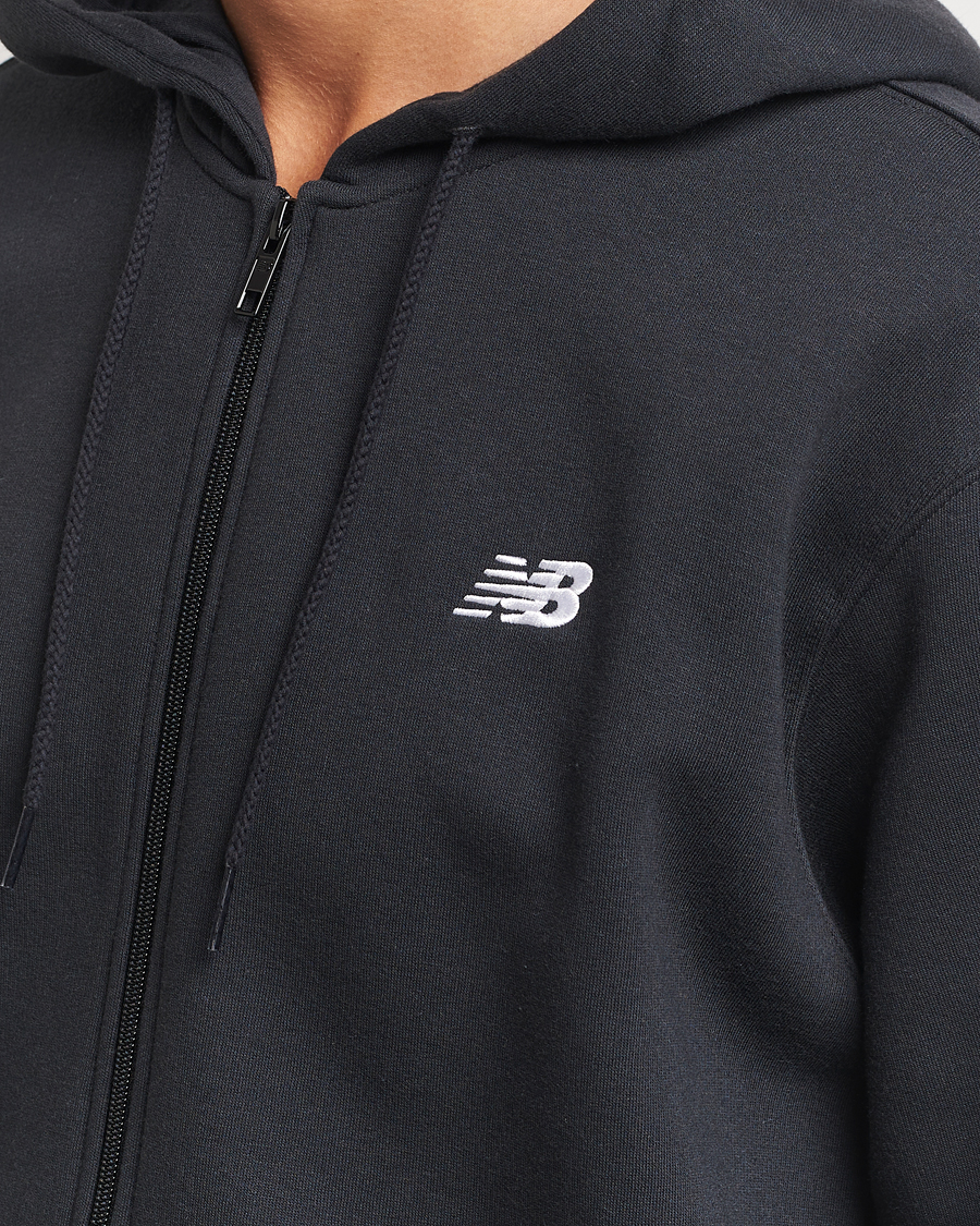 Herre | Gensere | New Balance | Essentials Full Zip Fleece Hoodie Black