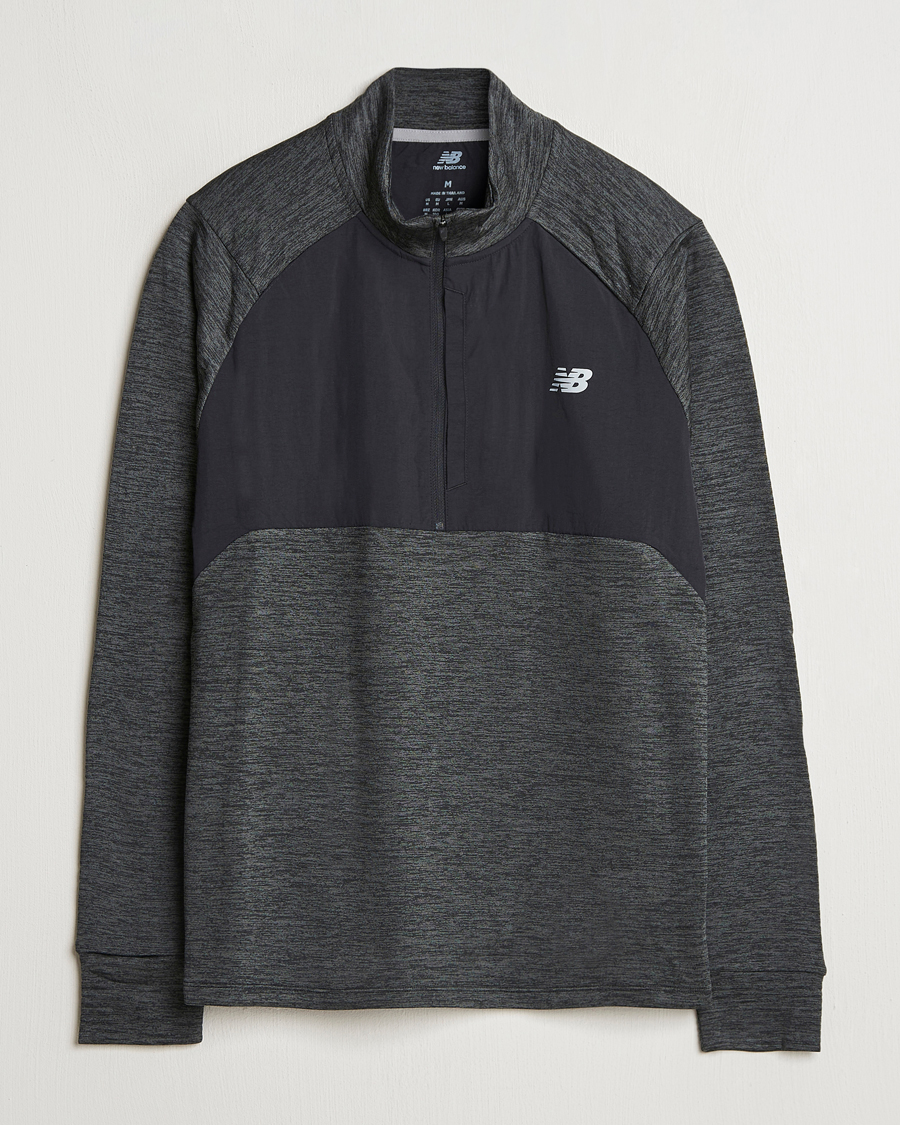 Herre | Gensere | New Balance Running | Heat Grid Half Zip Black