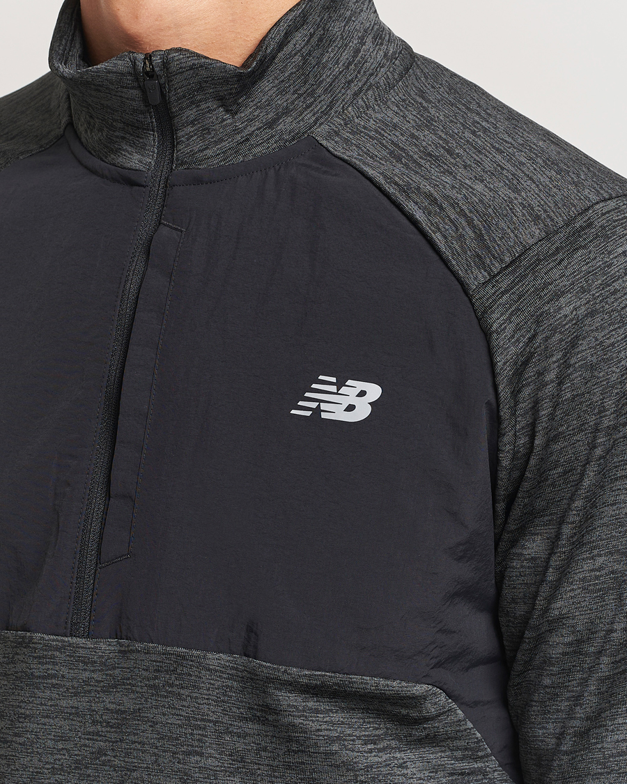 Herre | Gensere | New Balance Running | Heat Grid Half Zip Black