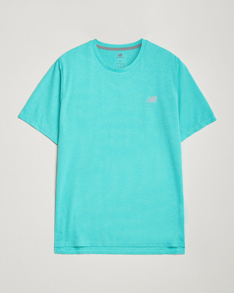 Herre | T-Shirts | New Balance Running | Athletics Run T-Shirt Cyber Jade