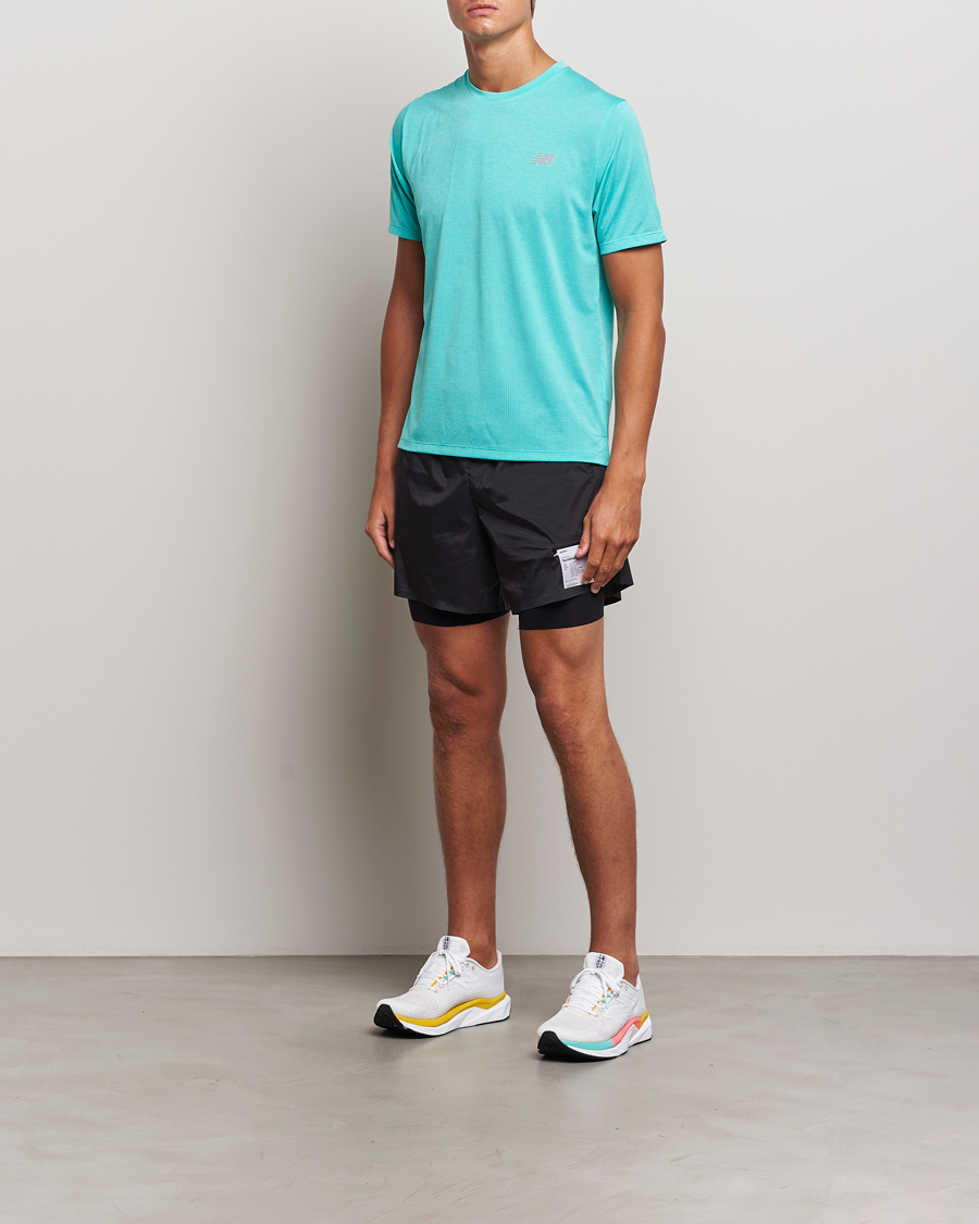 Herre | T-Shirts | New Balance Running | Athletics Run T-Shirt Cyber Jade