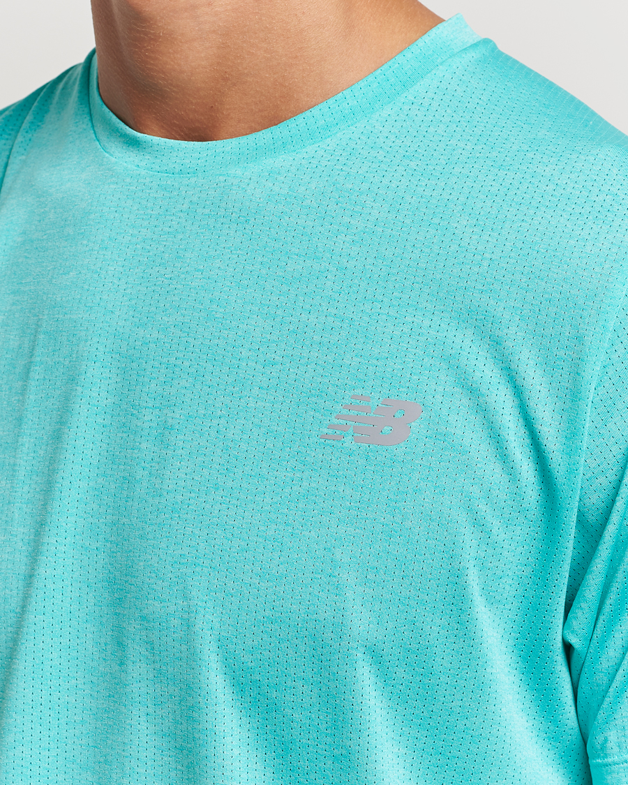 Herre | T-Shirts | New Balance Running | Athletics Run T-Shirt Cyber Jade