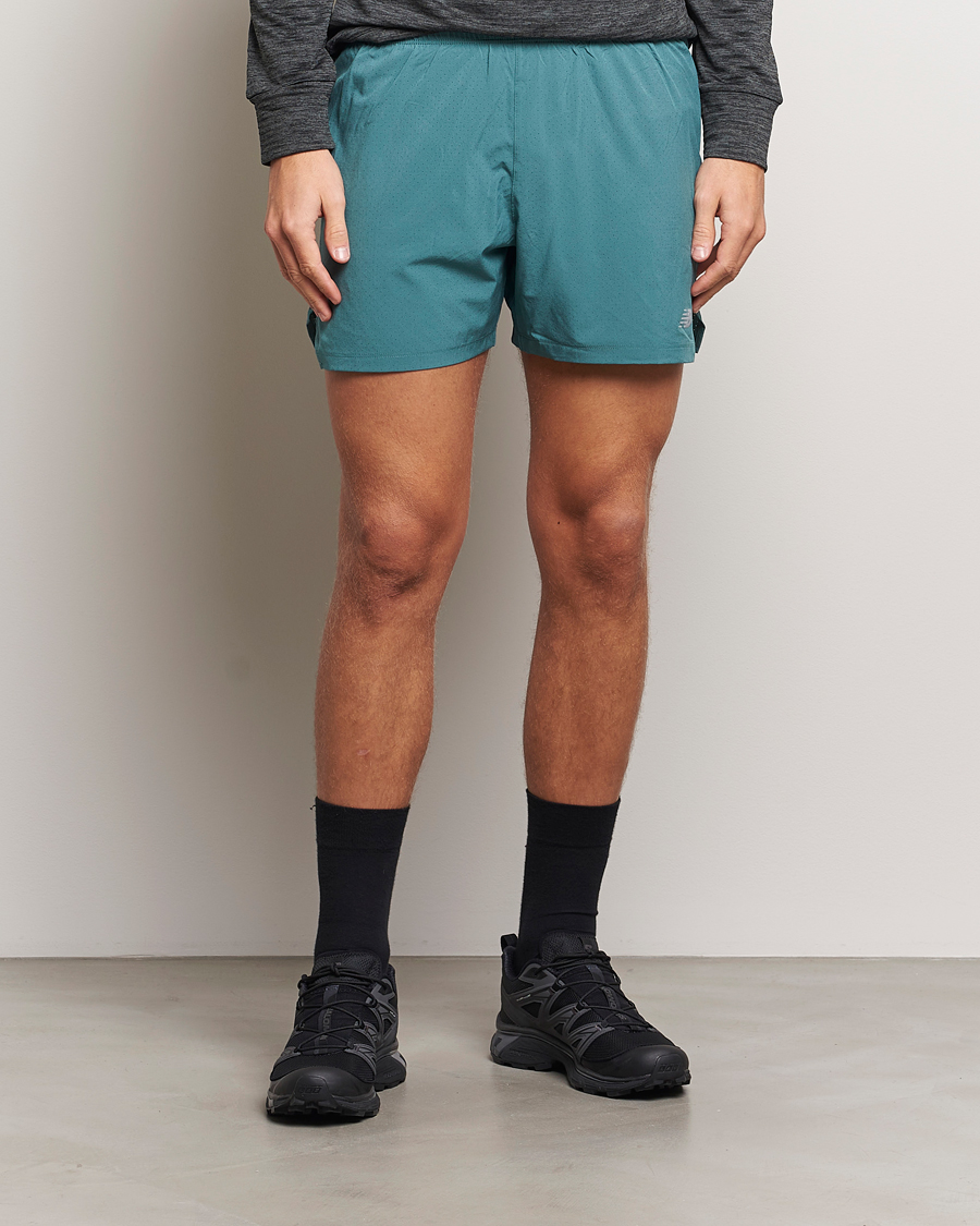 Herre | Shorts | New Balance Running | Athletics 5 Run Shorts New Spruce