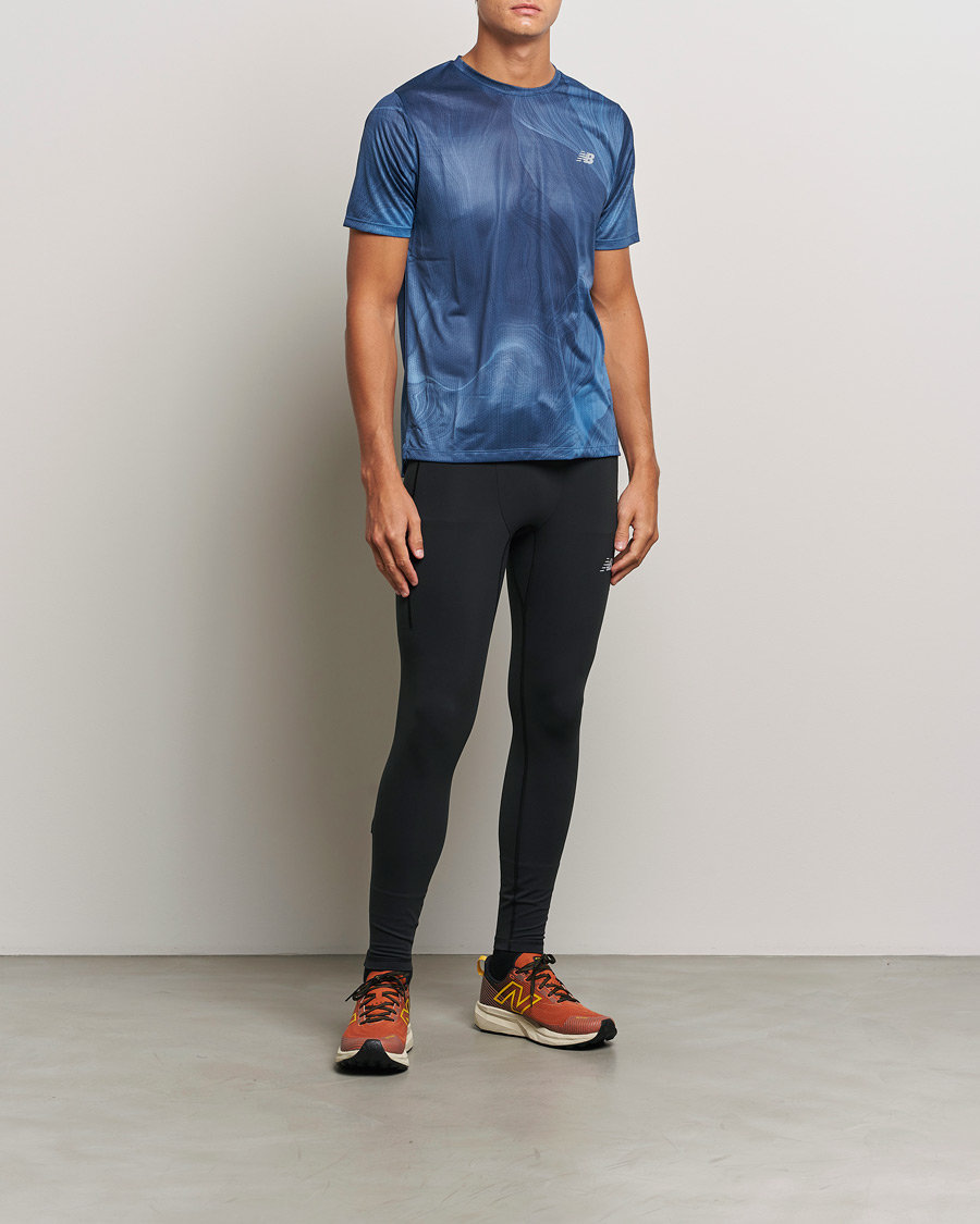 Herre | Bukser | New Balance Running | Sleek Pocket Tights Black