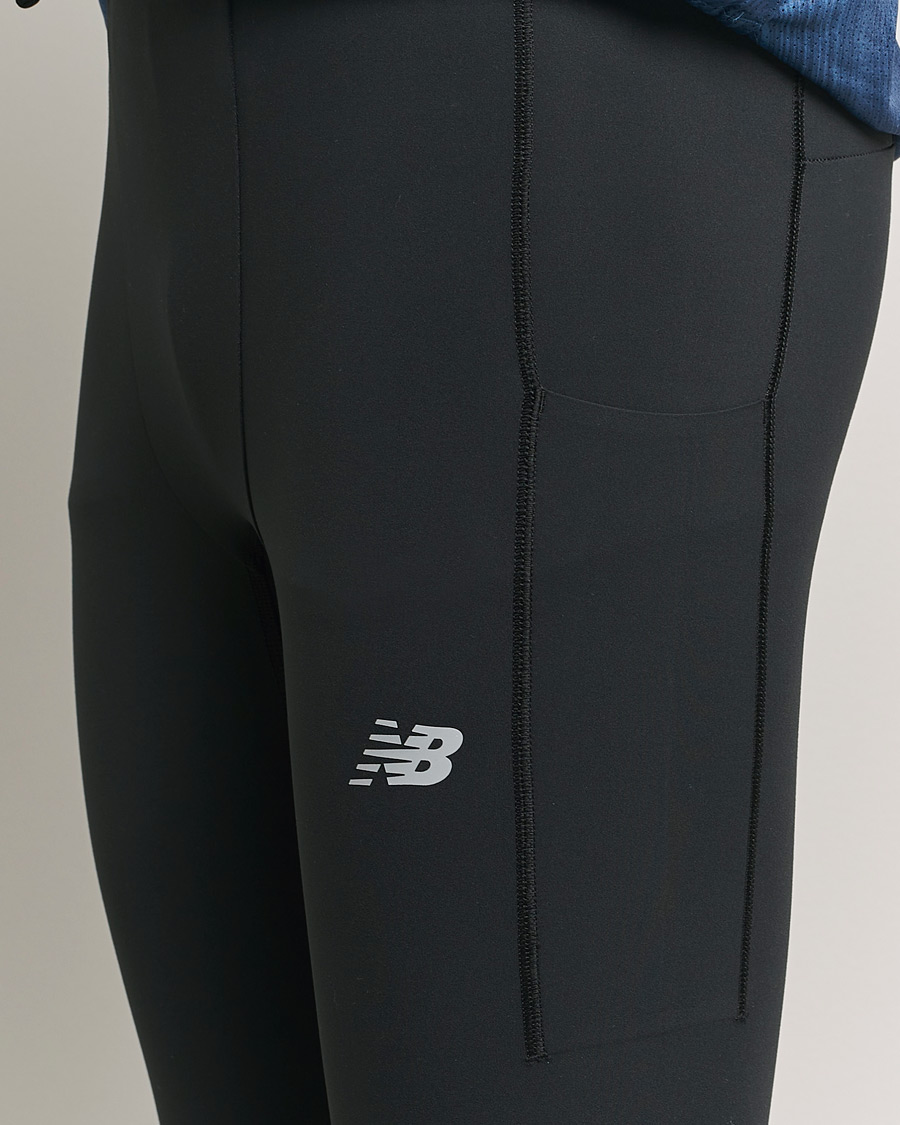 Herre | Bukser | New Balance Running | Sleek Pocket Tights Black