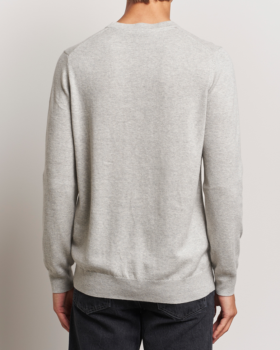 Herre | Gensere | Lyle & Scott | Cotton/Merino Crew Neck Jumper Light Grey Marl