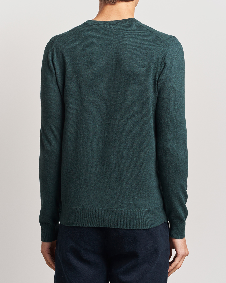 Herre | Gensere | Lyle & Scott | Cotton/Merino Crew Neck Jumper Argyle Teal