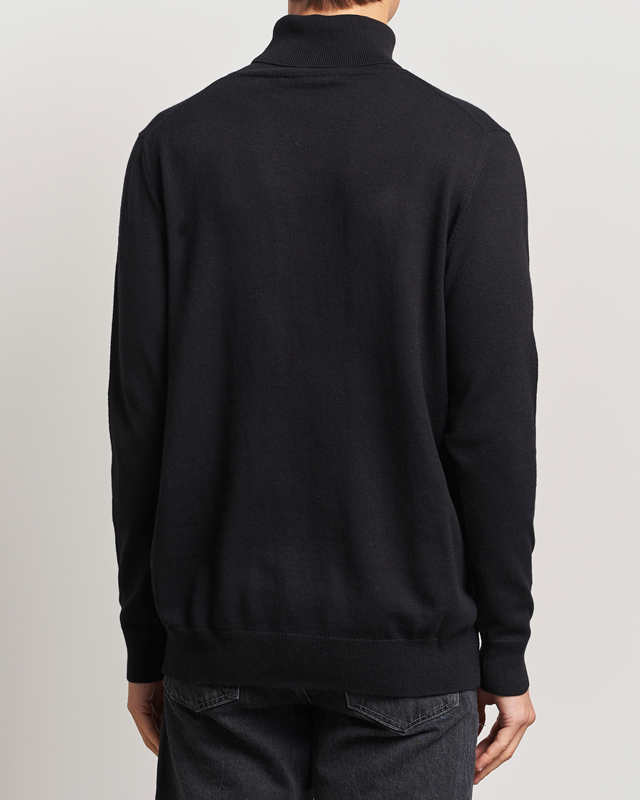 Herre | Gensere | Lyle & Scott | Cotton/Merino Turtleneck Jet Black