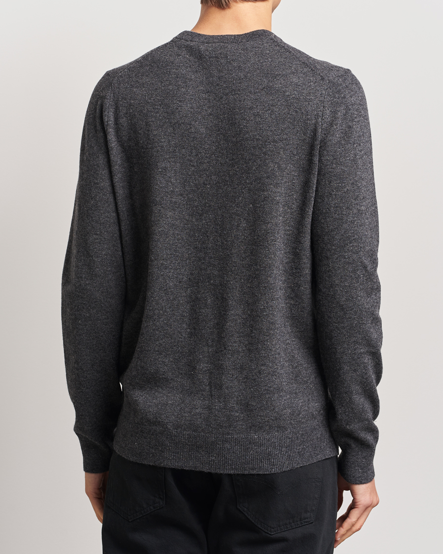 Herre | Gensere | Lyle & Scott | Lambswool Crew Neck Pullover Charcoal Marl