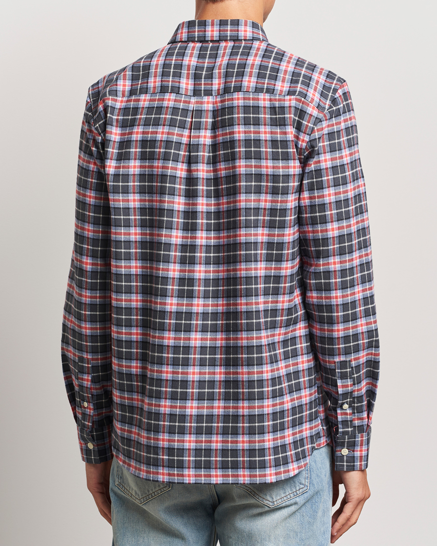 Herre | Skjorter | Lyle & Scott | Checked Flannel Shirt Blue Smoke