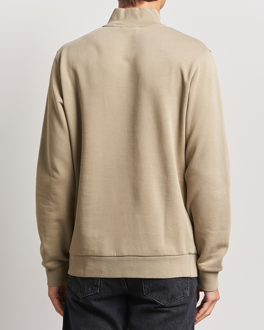Herre | Gensere | Lyle & Scott | Loopback Half Zip Sweater Sage Uniform