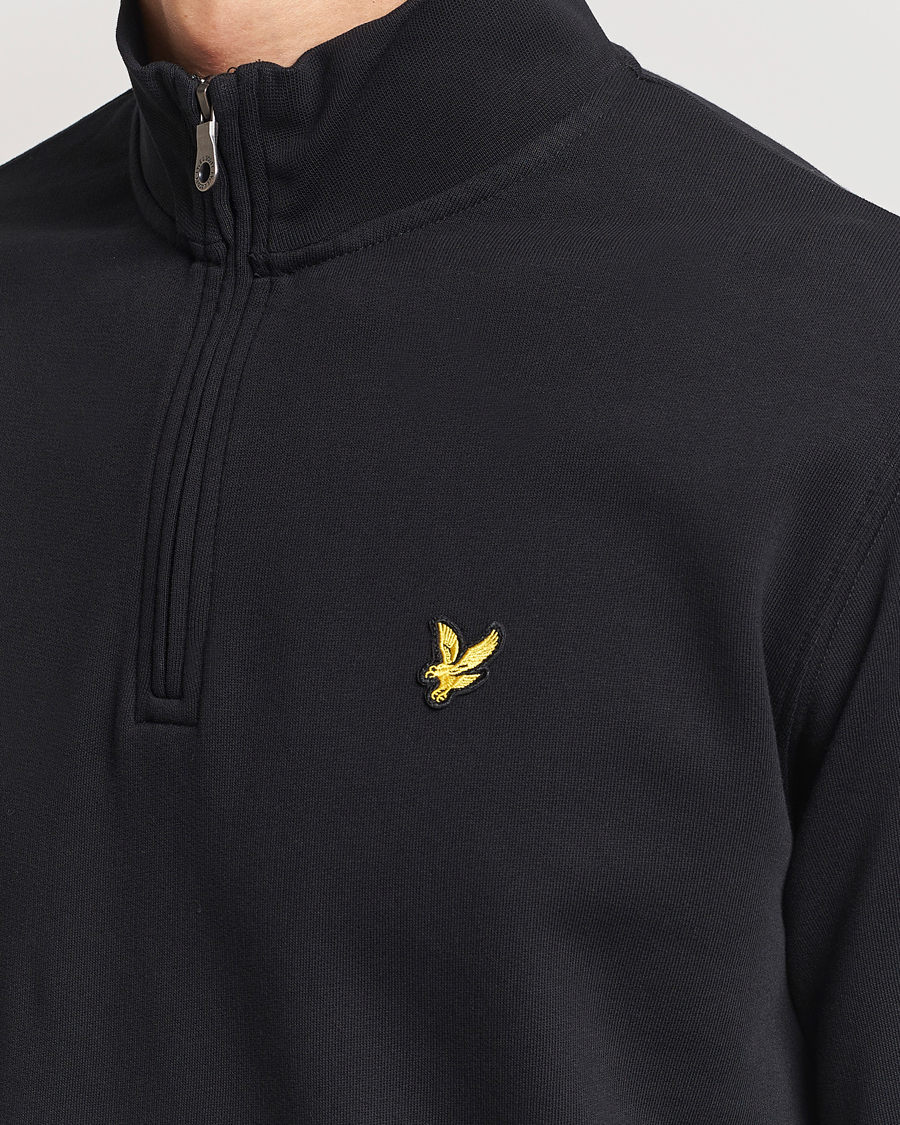 Herre | Gensere | Lyle & Scott | Loopback Half Zip Sweater Jet Black