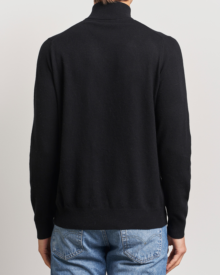 Herre | Gensere | Lyle & Scott | Lambswool Full Zip Jet Black Marl