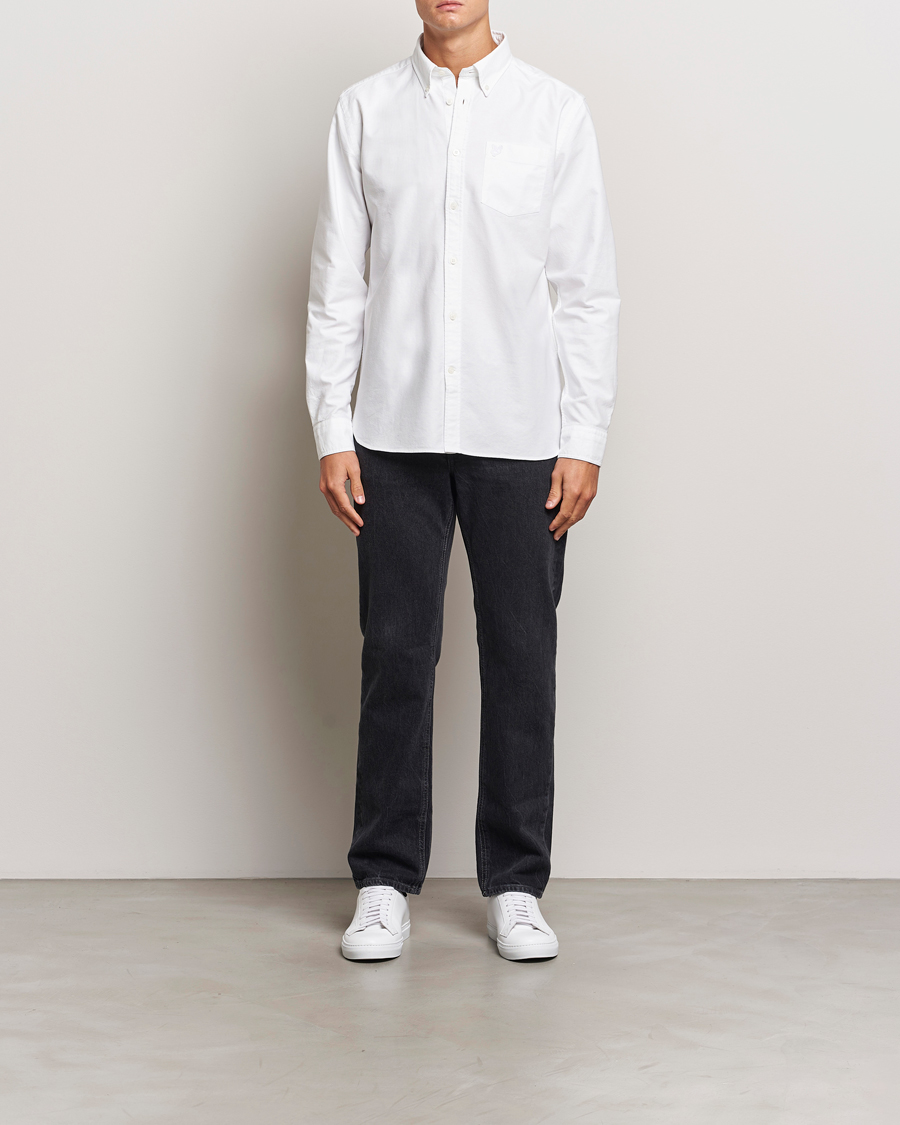 Herre | Skjorter | Lyle & Scott | Tonal Eagle Plain Oxford Shirt White