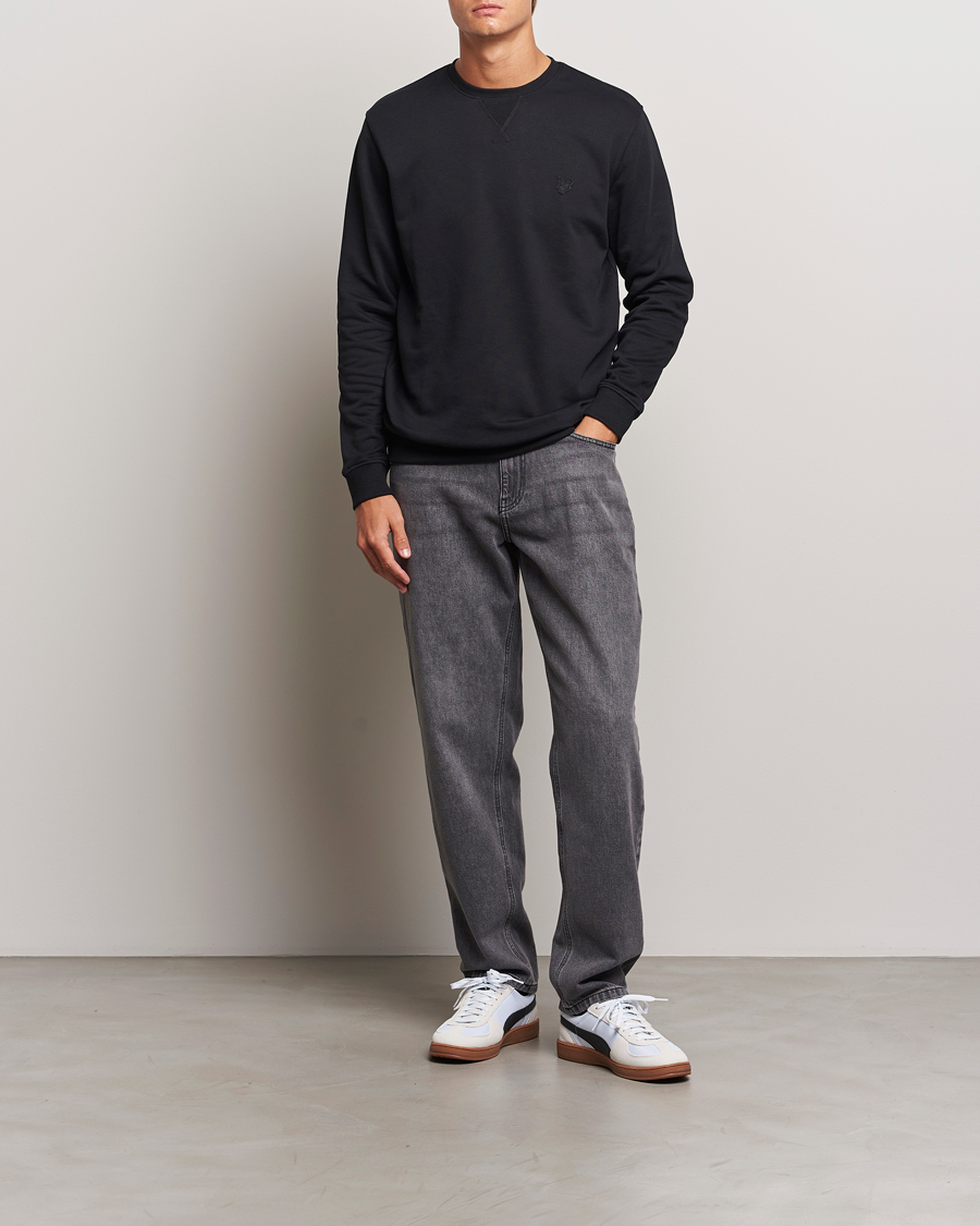Herre | Gensere | Lyle & Scott | Tonal Eagle Crew Neck Sweatshirt Jet Black