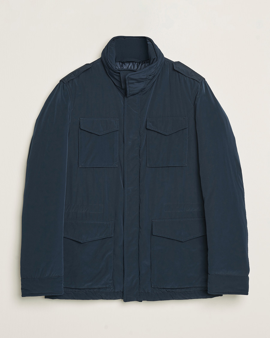 Herre | Jakker | Herno | Soft Nylon Field Jacket Navy