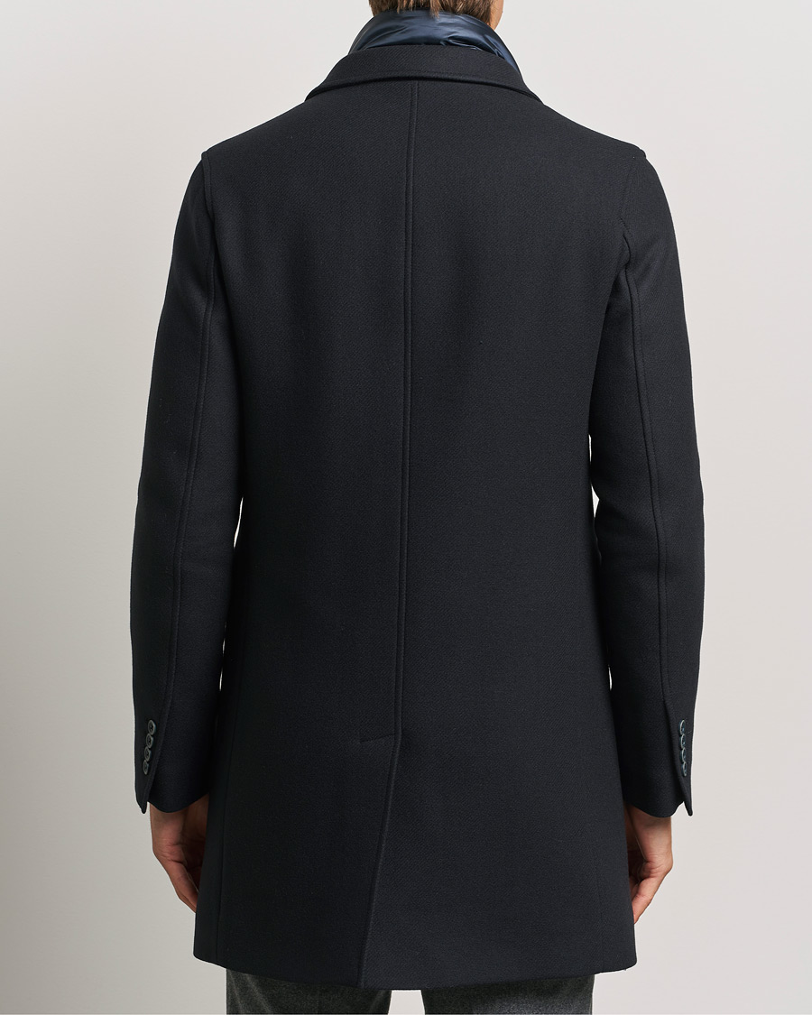 Herre | Jakker | Herno | Wool Zip Coat Navy