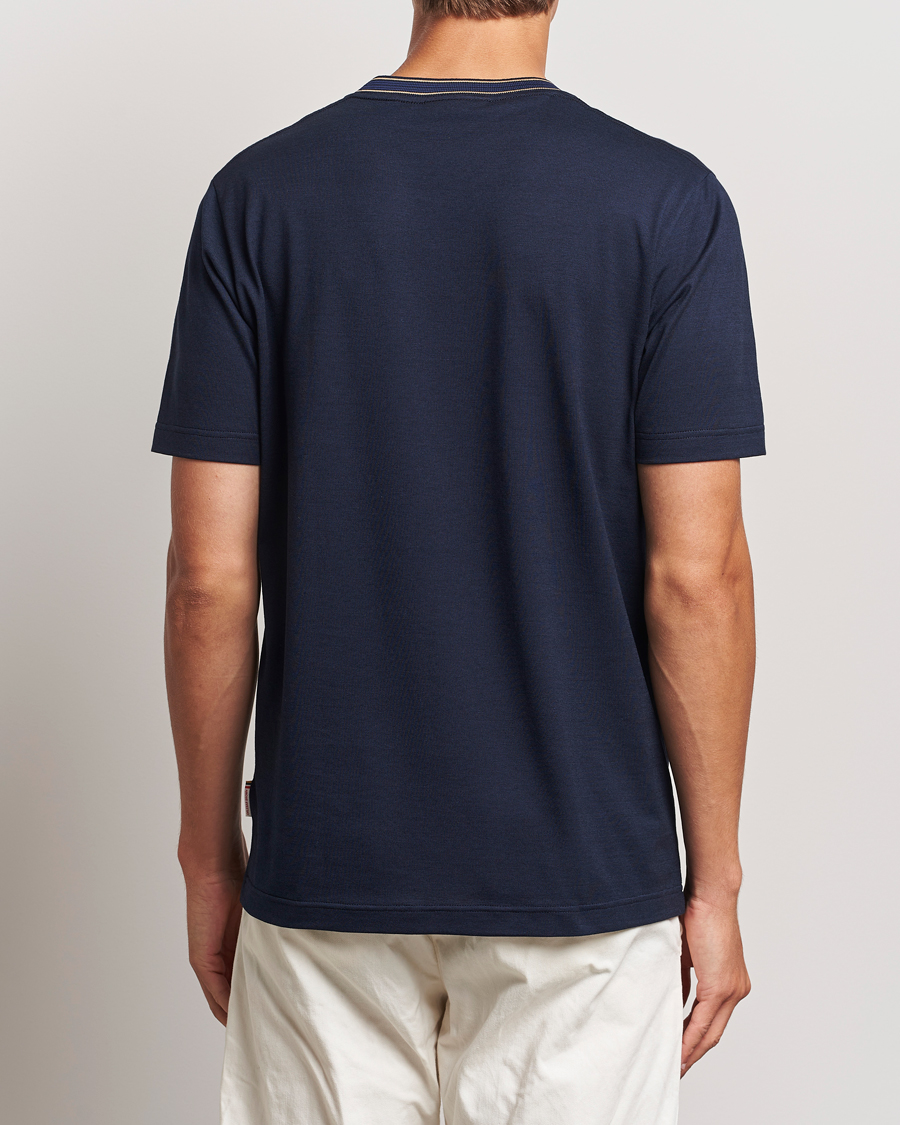 Herre | T-Shirts | Orlebar Brown | OB Standard Ribbon Tipping T-Shirt Night Iris