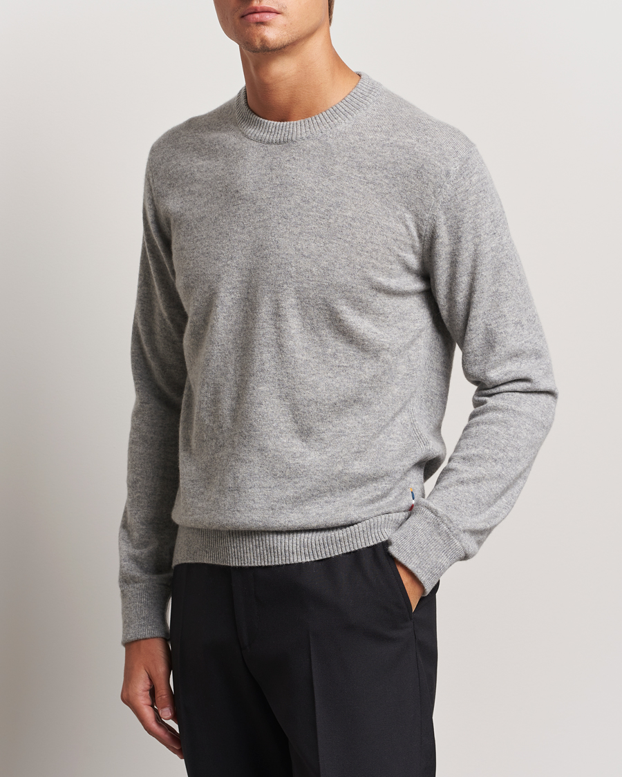 Herre | Gensere | Orlebar Brown | Levar Cashmere Crewneck Oyster Grey